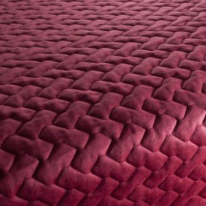 Ch3106 062 Super Trouper Microfaser Polsterstoff Bestickt Gemustert Rosa