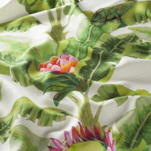 Ja8033 070 Gecko Jab Anstoetz Modern Bedruckte Vorhaenge Dekostoff Baumwolle Bunt