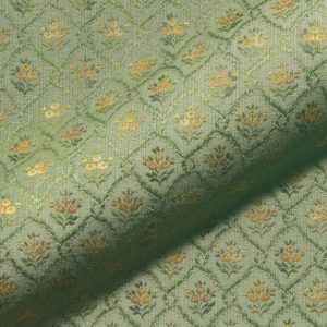 Belvedere 560 Biedermeier Moebelstoff Polsterstoff Blumen Gruen