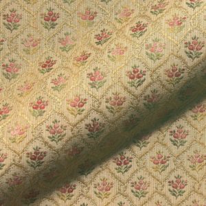 Belvedere 561 Biedermeier Moebelstoff Polsterstoff Blumen Gelb