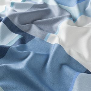 Ja8036 050 Squares Moderne Vorhangstoffe Jab Anstoetz Meterware Gemustert Blau