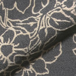 Mali 434 Hoepke Moebelstoff Q2 Polsterstoff Fleckschutz Blumenmuster Grau Beige