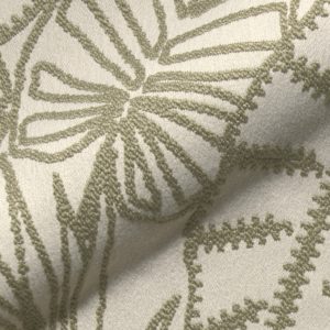Iwaki 621 Q2 Hoepke Moebelbezugsstoffe Floral Gemustert Gruen Weiss