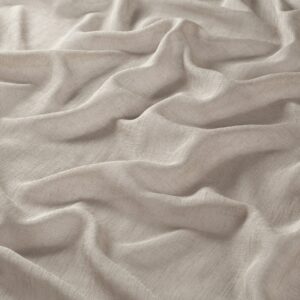Ca1380 073 Italienischer Gardinenstoff Meterware Leinenoptik Halbtransparent Beige