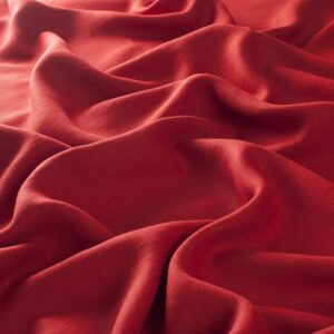 Ca1256 010 Rosy Linen Vorhangstoffe Landhausstil Meterware Rot