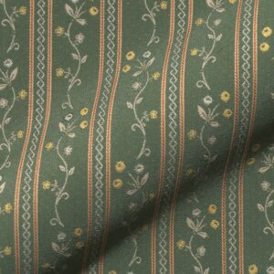 Felina 242 Hoepke Polsterstoffe Landhausstil Gestreift Gruen