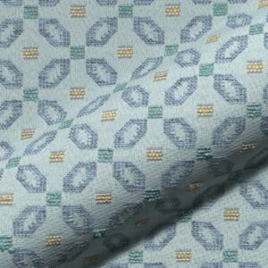 Matino 105 Hoepke Polsterstoff Meterware Landhausstil Gemustert Blau