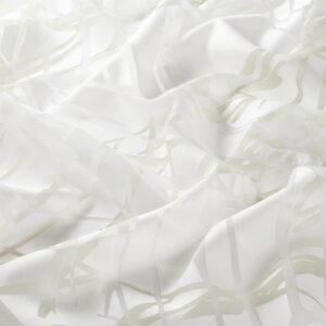 1 8899 040 Lakeside Jab Vorhangstoff Meterware Gemustert Weiss