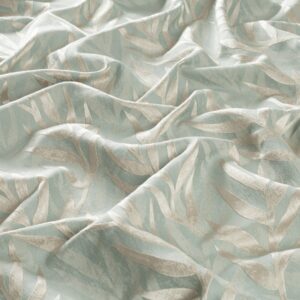 8 1870 080 Amica Jab Vorhangstoff Meterware Gemustert Gruen Beige