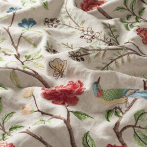 9 7824 070 Somerset Jab Vorhangstoff Meterware Mit Blumenmuster Beige