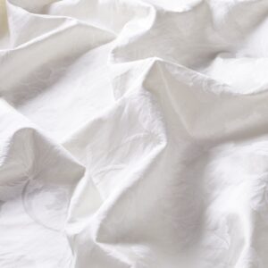 Ca1426 090 Foglia Jab Vorhangstoff Meterware Gemustert Weiss