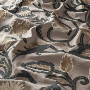 Ch3131 020 Classy Sassy Jab Vorhangstoff Meterware Gemustert Braun Schwarz