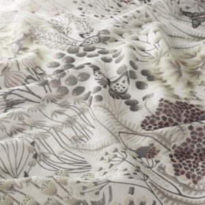 Ch3217 070 Hello Beauty Jab Vorhangstoff Meterware Mit Blumenmuster Beige