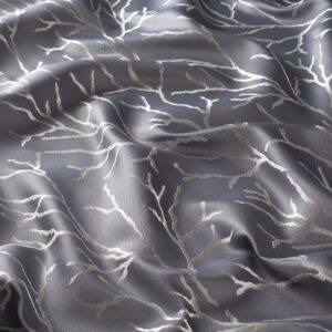 Gs1003 091 Coral Jab Vorhangstoff Meterware Gemustert Grau