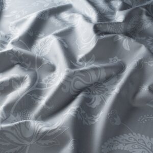 Ja7073 050 Fleur Jab Vorhangstoff Meterware Mit Blumenmuster Blau