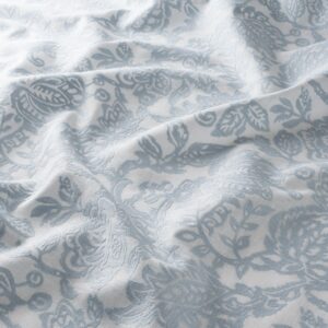 Ja7074 050 Rosalia Jab Vorhangstoff Meterware Gemustert Blau Weiss