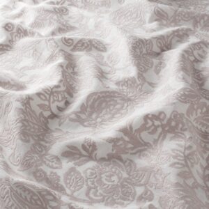 Ja7074 060 Rosalia Jab Vorhangstoff Meterware Gemustert Rosa Weiss