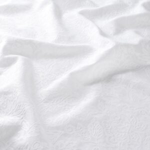 Ja7074 090 Rosalia Jab Vorhangstoff Meterware Gemustert Weiss