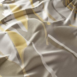 Ja7085 040 Bosco Jab Vorhangstoff Meterware Gemustert Gelb Beige