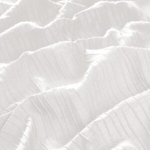 1 6968 070 Waterfall Jab Vorhangstoff Meterware Gemustert Weiss