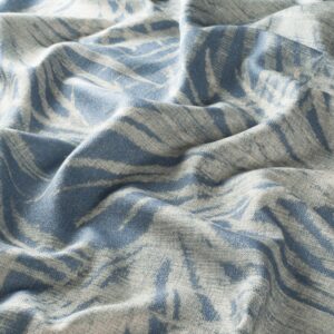 1 8897 050 Plants Jab Vorhangstoff Meterware Gemustert Blau