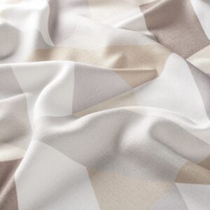1 8941 070 Sounds Jab Vorhangstoff Meterware Gemustert Beige Blau