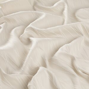 9 7785 070 Copenhagen Jab Vorhangstoff Meterware Gemustert Creme Weiss