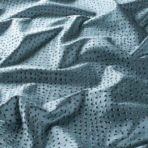 9 7888 080 Pardo Jab Vorhangstoff Meterware Gemustert Tuerkis