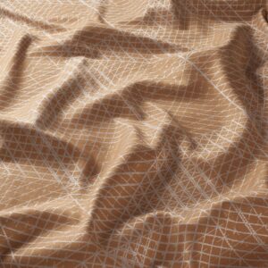 9 7924 060 Ice Crystal Jab Vorhangstoff Meterware Gemustert Orange