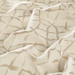 8 1869 071 Verdi Jab Vorhangstoff Meterware Gemustert Beige