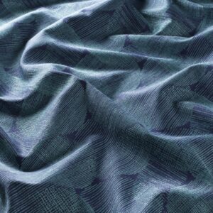 9 7886 080 Urban Groove Jab Vorhangstoff Meterware Gemustert Blau
