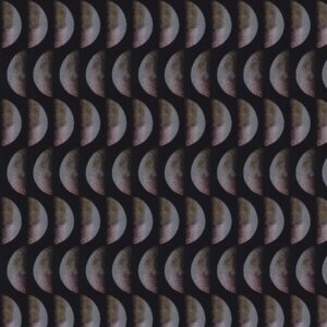 Ca1806 099 Call Me Jab Vorhangstoff Meterware Gemustert Schwarz 1