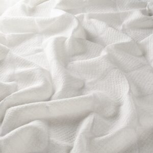 Ch3155 090 Eye Candy Jab Vorhangstoff Meterware Gemustert Weiss