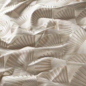 Ja7017 070 Otaru Jab Vorhangstoff Meterware Gemustert Beige