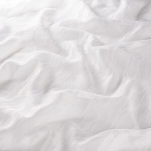 Ja7086 090 Wavy Jab Vorhangstoff Meterware Gemustert Weiss