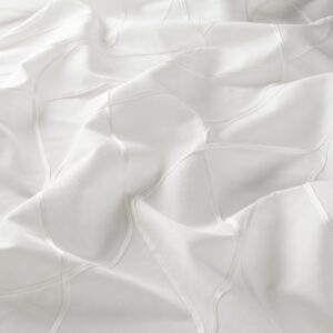 Ja7097 090 Bondy Jab Vorhangstoff Meterware Gemustert Weiss