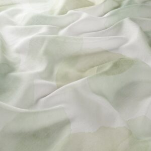 Ja8075 030 Watercolour Jab Vorhangstoff Meterware Gemustert Weiss Gruen