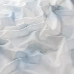 Ja8075 050 Watercolour Jab Vorhangstoff Meterware Gemustert Weiss Blau