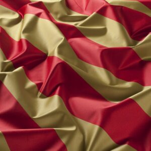 9 7692 032 Superstar Jab Vorhangstoff Meterware Gestreift Gruen Rot