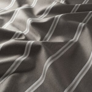 Ch3291 092 Summerdust Jab Vorhangstoff Meterware Gestreift Grau