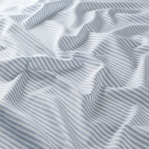 Gs1001 050 Sally Jab Vorhangstoff Meterware Gestreift Blau