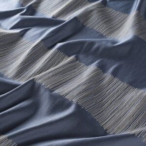 Ja7082 050 Rubana Jab Vorhangstoff Meterware Gemustert Blau