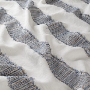 9 7915 050 Albertville Jab Vorhangstoff Meterware Gestreift Blau