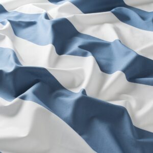 Gs1013 051 Holiday Stripe Jab Vorhangstoff Meterware Gestreift Blau