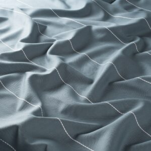Ja7127 080 Casual Stripe Jab Vorhangstoff Meterware Gestreift Blau