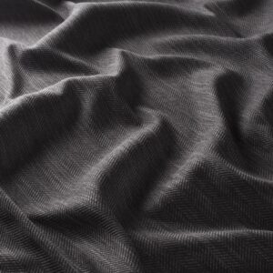 Ja7137 092 Darkening Jab Vorhangstoff Meterware Gemustert Grau