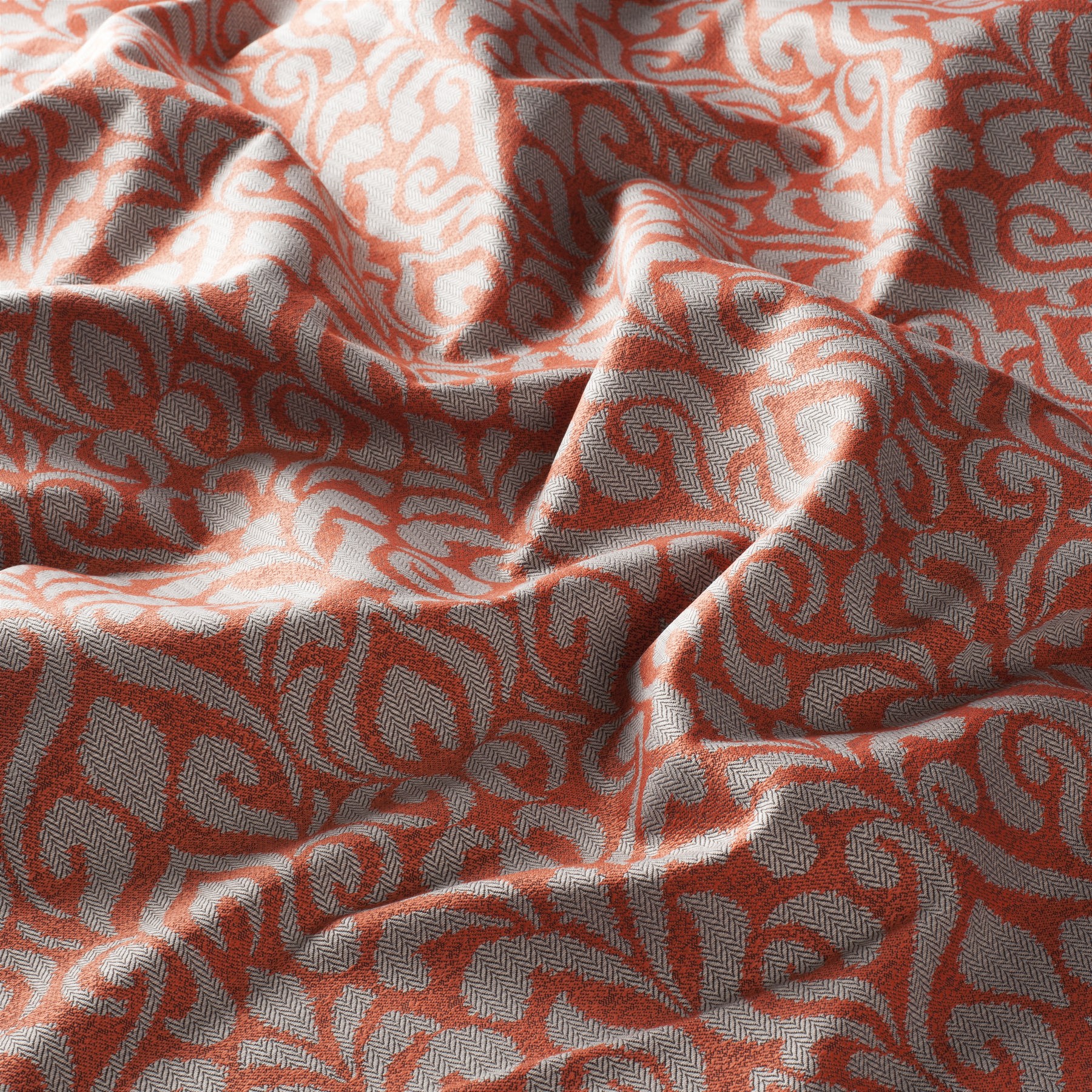 9 7864 010 Cardiff Jab Vorhangstoff Meterware Gemustert Rot 9 7864 010 Cardiff Jab Vorhangstoff Meterware Gemustert Rot